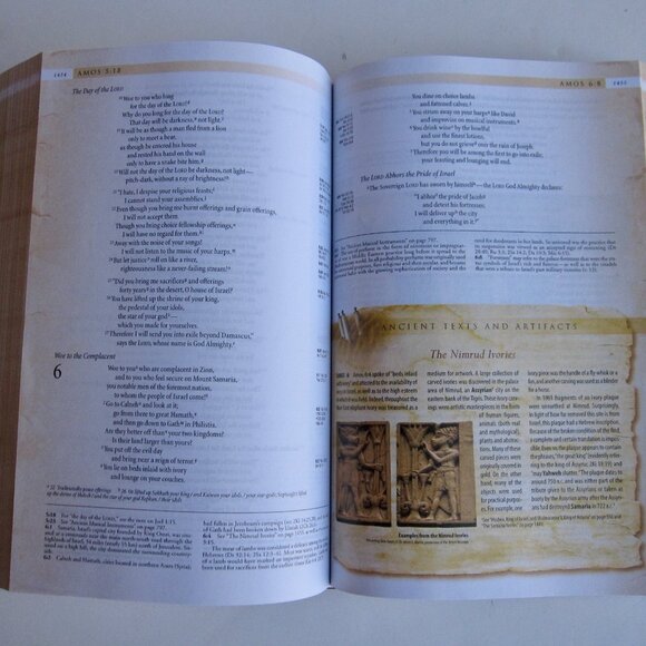 Archeological Study Bible Illustrated Walk Through History & Culture HC DJ 2005 - Picture 7 of 9